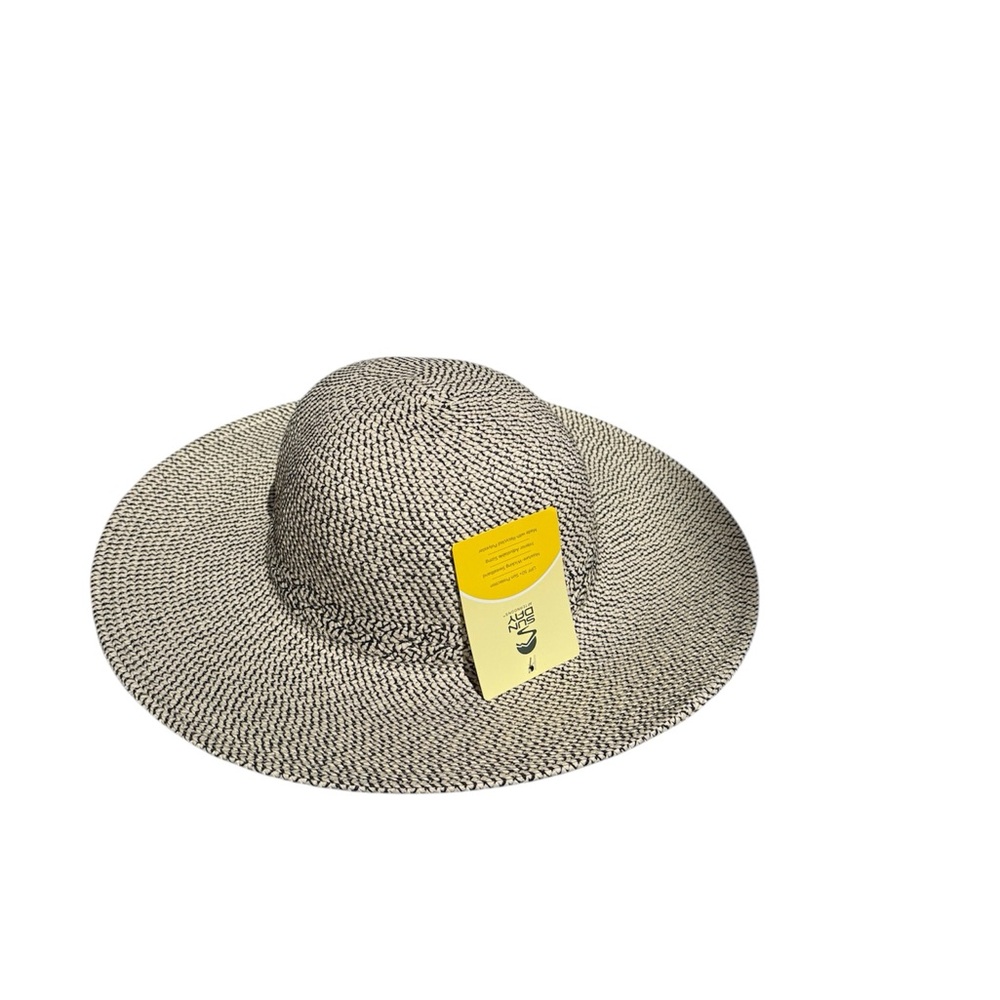 Beach Sun Hat Women’s Sunday Afternoons UPF 50+ Tan and Black New With Tags
